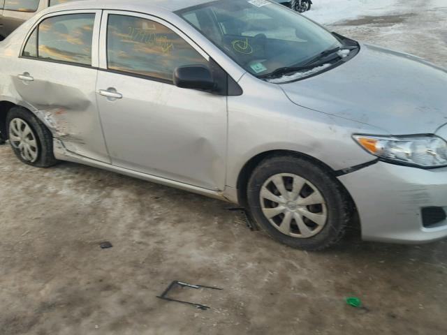 JTDBL40E59J001722 - 2009 TOYOTA COROLLA BA GRAY photo 9