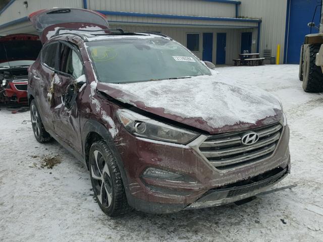 KM8J3CA27GU114556 - 2016 HYUNDAI TUCSON LIM MAROON photo 1