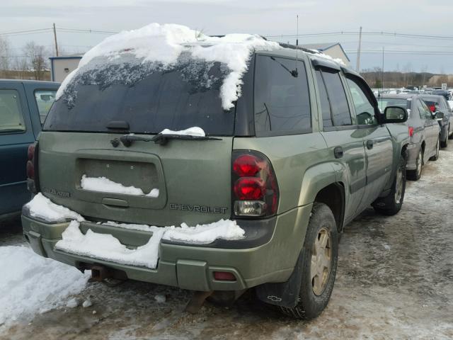 1GNDT13S632109106 - 2003 CHEVROLET TRAILBLAZE GREEN photo 4