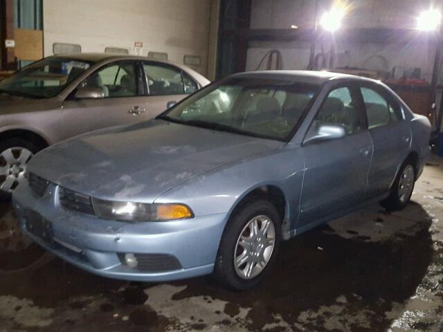 4A3AA46G43E134799 - 2003 MITSUBISHI GALANT ES BLUE photo 2