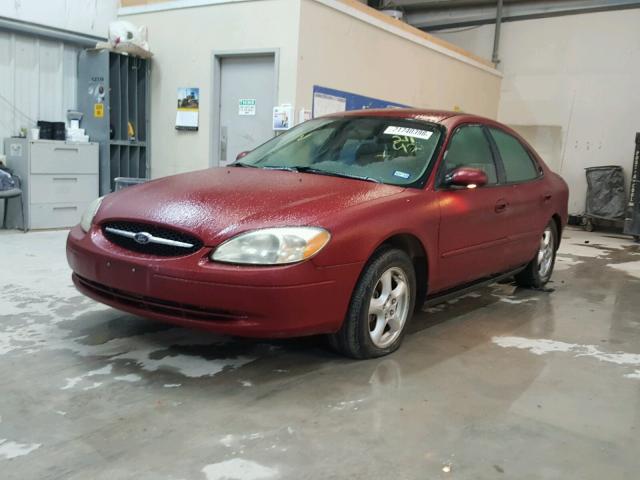 1FAFP53U63A211421 - 2003 FORD TAURUS SE RED photo 2