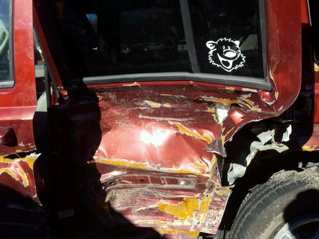 1J8HG48P47C584668 - 2007 JEEP COMMANDER BURGUNDY photo 9