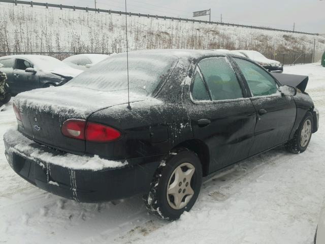 1G1JC524817395720 - 2001 CHEVROLET CAVALIER B BLACK photo 4