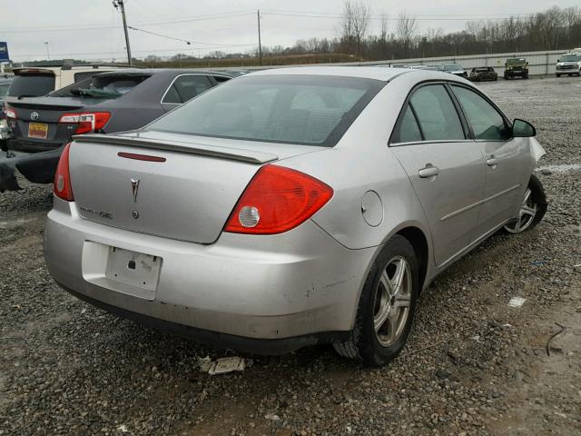 1G2ZG57B884187536 - 2008 PONTIAC G6 BASE SILVER photo 4