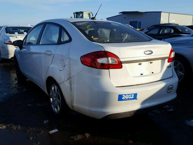 3FADP4AJXCM128376 - 2012 FORD FIESTA S WHITE photo 3