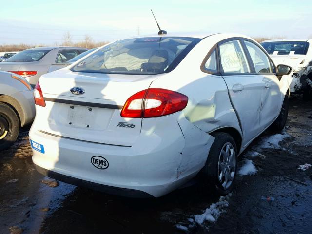 3FADP4AJXCM128376 - 2012 FORD FIESTA S WHITE photo 4