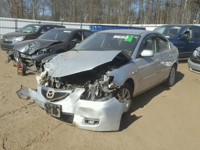 JM1BK12F381820458 - 2008 MAZDA 3 I SILVER photo 2