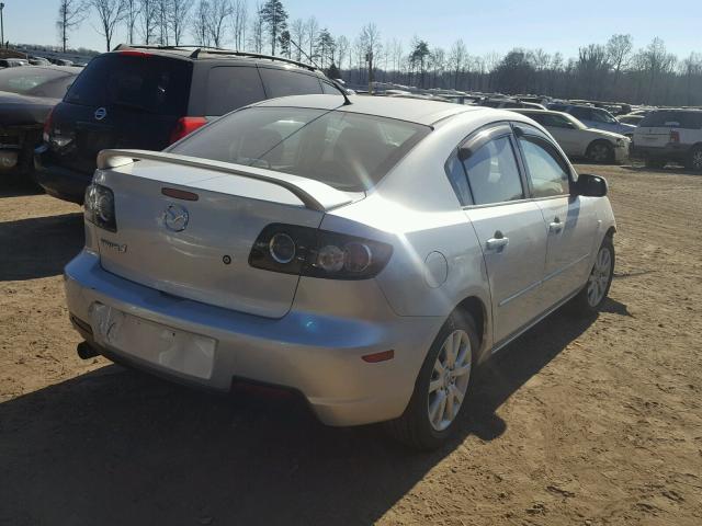 JM1BK12F381820458 - 2008 MAZDA 3 I SILVER photo 4