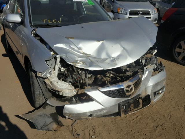 JM1BK12F381820458 - 2008 MAZDA 3 I SILVER photo 9