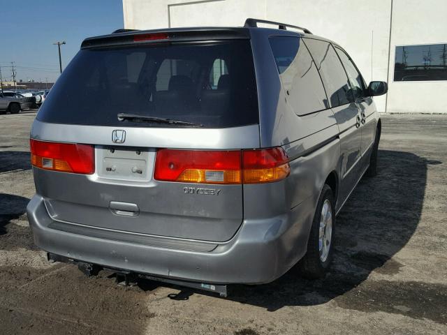 5FNRL18932B011232 - 2002 HONDA ODYSSEY EX GRAY photo 4