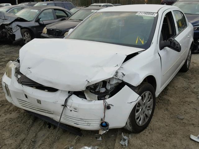 1G1AD5F52A7209945 - 2010 CHEVROLET COBALT 1LT WHITE photo 2