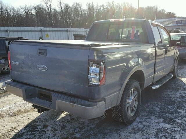 1FTPX14565NA35450 - 2005 FORD F150 BLUE photo 4