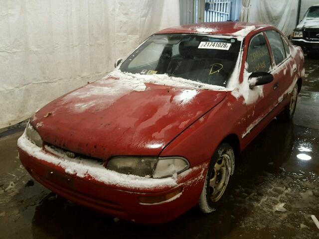 1Y1SK5263SZ020898 - 1995 GEO PRIZM BASE RED photo 2