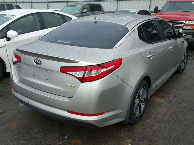 KNAGM4AD3C5010957 - 2012 KIA OPTIMA HYB SILVER photo 4