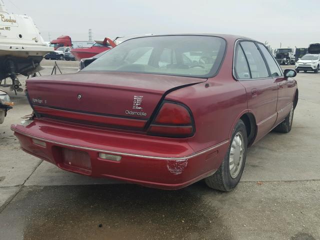 1G3HN52K3T4813507 - 1996 OLDSMOBILE 88 BASE RED photo 4