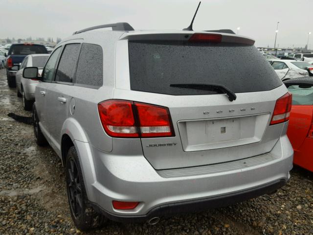 3C4PDCBGXDT677242 - 2013 DODGE JOURNEY SX SILVER photo 3