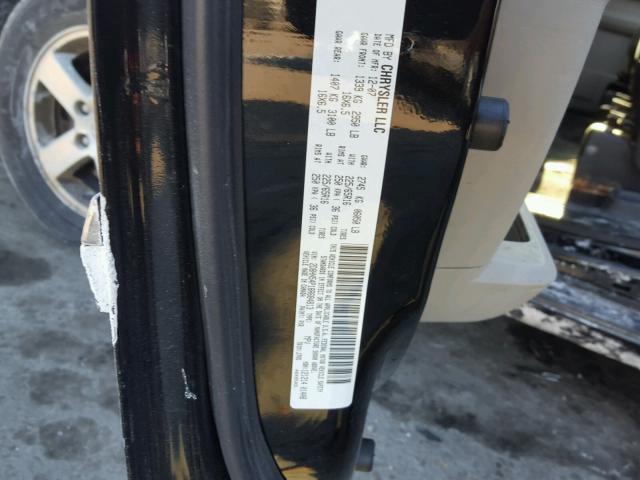 2D8HN54P18R684813 - 2008 DODGE GRAND CARA BLACK photo 10