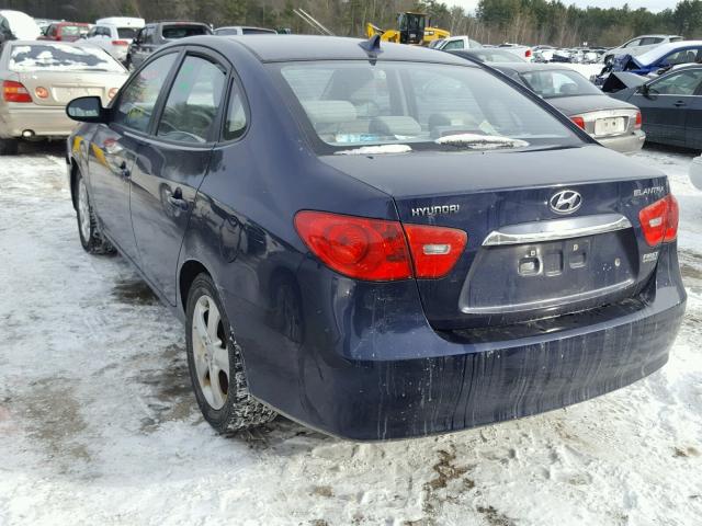 KMHDU4ADXAU021586 - 2010 HYUNDAI ELANTRA BL BLUE photo 3