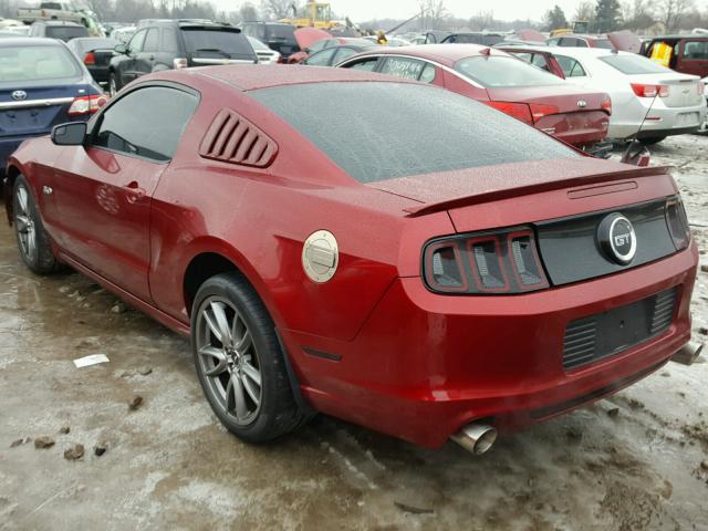 1ZVBP8CF1E5326030 - 2014 FORD MUSTANG GT RED photo 3