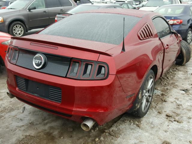 1ZVBP8CF1E5326030 - 2014 FORD MUSTANG GT RED photo 4