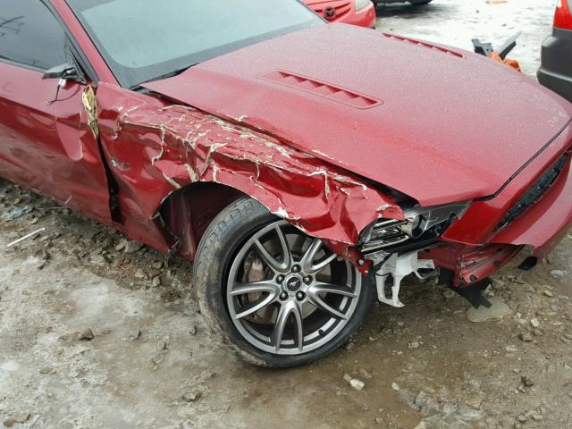 1ZVBP8CF1E5326030 - 2014 FORD MUSTANG GT RED photo 9