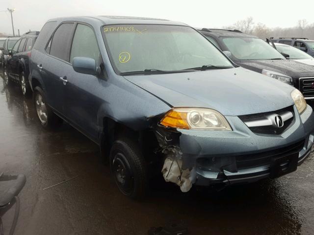 2HNYD18246H528013 - 2006 ACURA MDX BLUE photo 1