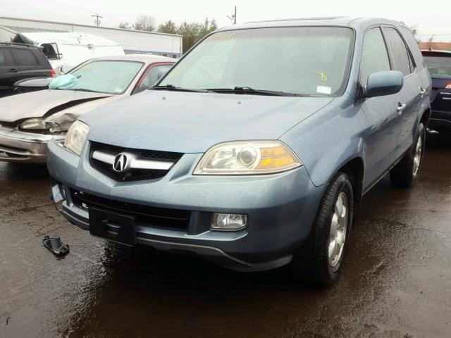 2HNYD18246H528013 - 2006 ACURA MDX BLUE photo 2