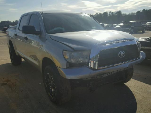 5TFEV54148X043976 - 2008 TOYOTA TUNDRA CRE SILVER photo 1