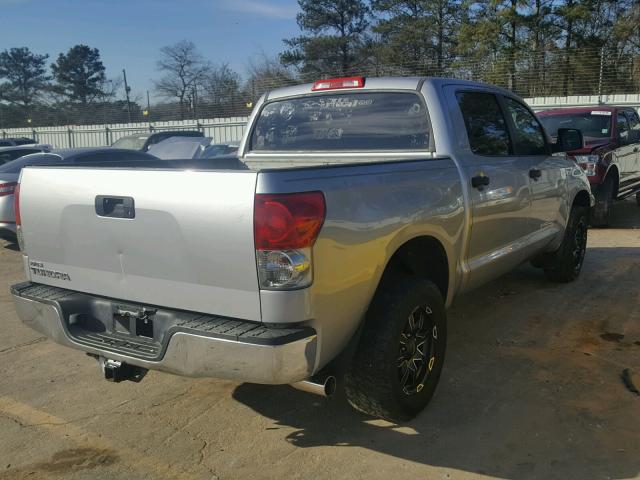 5TFEV54148X043976 - 2008 TOYOTA TUNDRA CRE SILVER photo 4