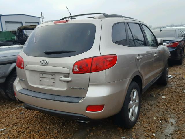 5NMSH13E67H069817 - 2007 HYUNDAI SANTA FE S BROWN photo 4