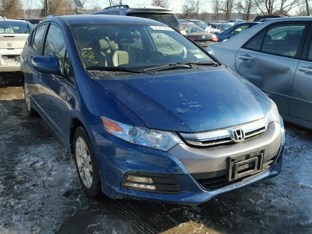 JHMZE2H7XES000166 - 2014 HONDA INSIGHT EX BLUE photo 1