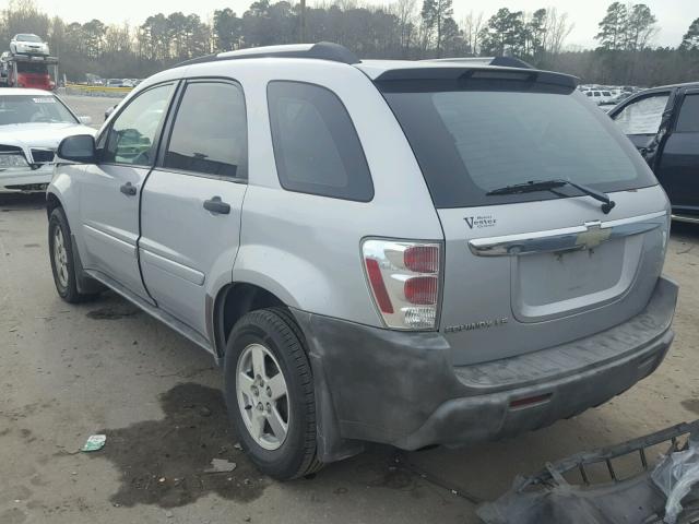 2CNDL13F156011145 - 2005 CHEVROLET EQUINOX LS SILVER photo 3