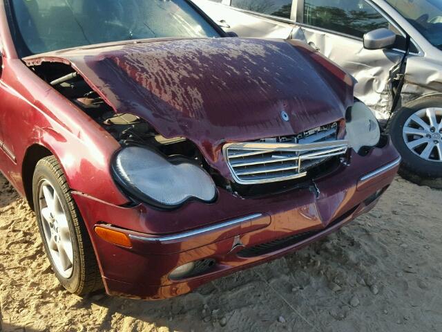 WDBRF61J93A488099 - 2003 MERCEDES-BENZ C 240 RED photo 9