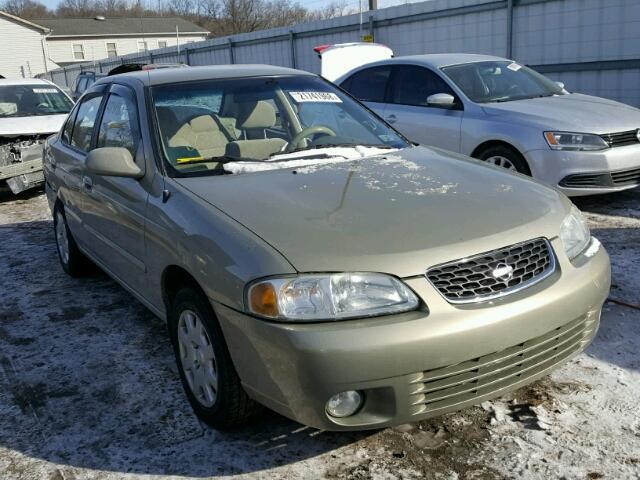 3N1CB51AX2L554697 - 2002 NISSAN SENTRA GXE TAN photo 1