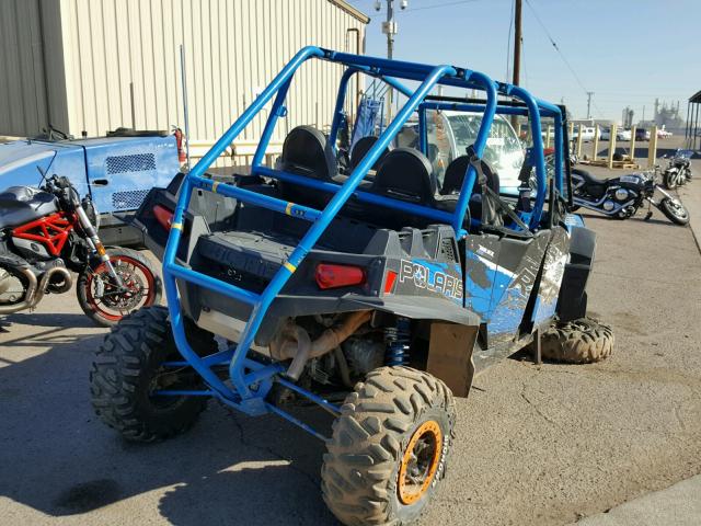 4XAXT9EA5DB152370 - 2013 POLARIS RZR 4 900 BLUE photo 4