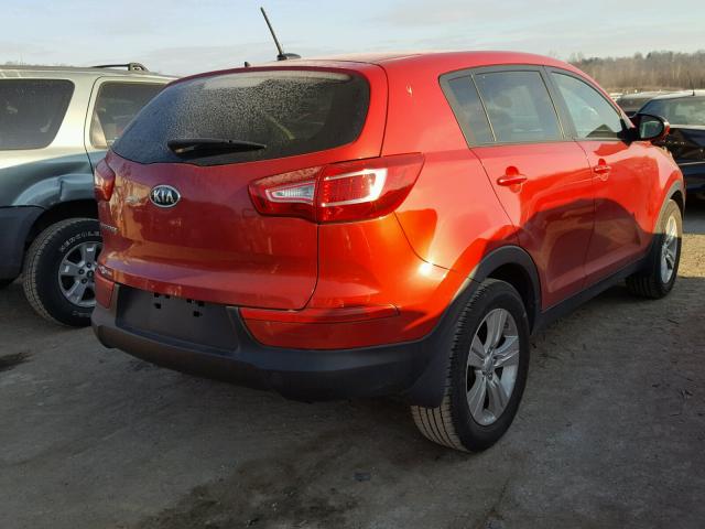 KNDPB3A21C7185505 - 2012 KIA SPORTAGE B RED photo 4