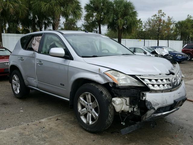 JN8AZ08W26W518267 - 2006 NISSAN MURANO SL SILVER photo 1