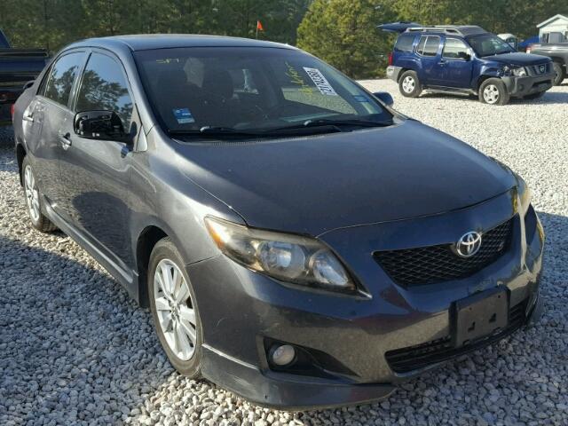 1NXBU4EE0AZ234556 - 2010 TOYOTA COROLLA BA CHARCOAL photo 1