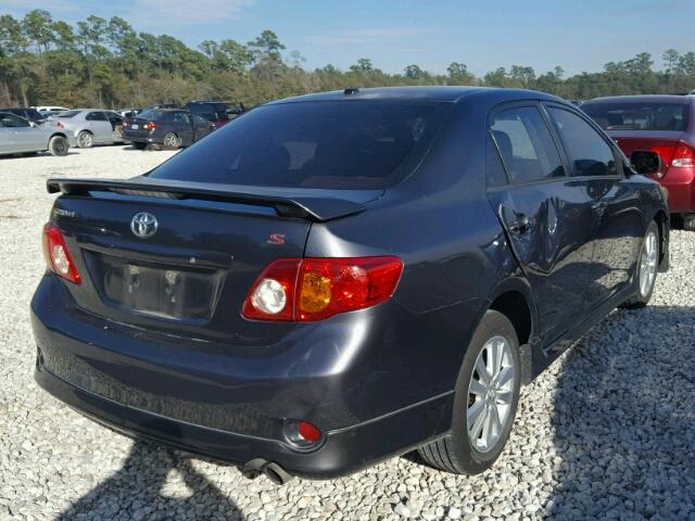 1NXBU4EE0AZ234556 - 2010 TOYOTA COROLLA BA CHARCOAL photo 4