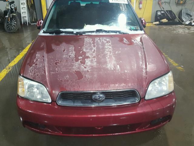 4S3BH635237304115 - 2003 SUBARU LEGACY L BURGUNDY photo 9