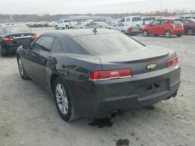 2G1FA1E36E9174354 - 2014 CHEVROLET CAMARO LS GRAY photo 3