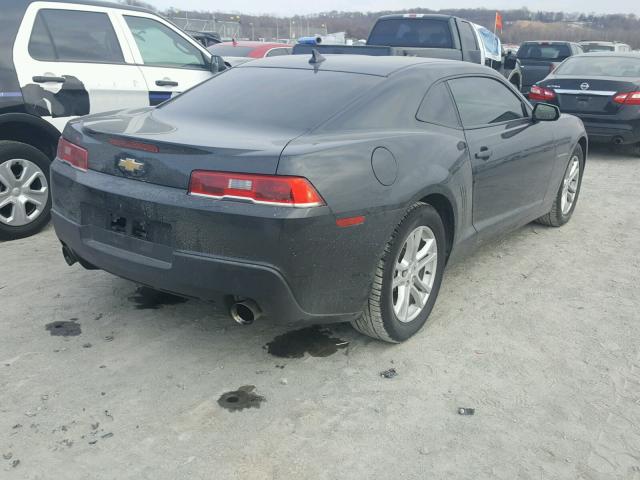 2G1FA1E36E9174354 - 2014 CHEVROLET CAMARO LS GRAY photo 4