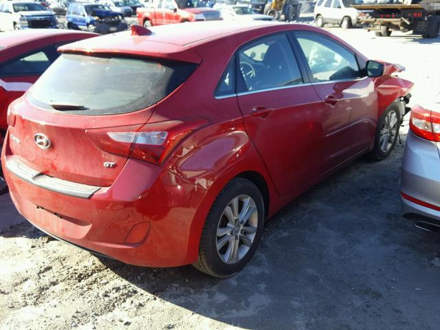 KMHD35LE8DU112018 - 2013 HYUNDAI ELANTRA GT RED photo 4