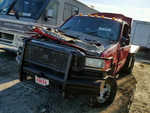 1FDWF37P34EC94575 - 2004 FORD F350 SUPER RED photo 2