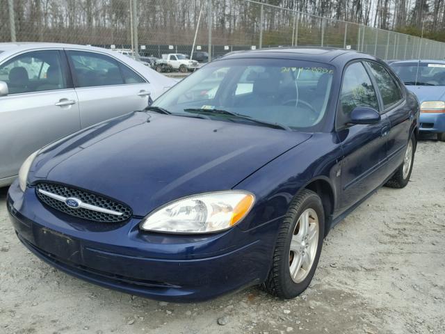 1FAFP56SX1G185152 - 2001 FORD TAURUS SEL BLUE photo 2