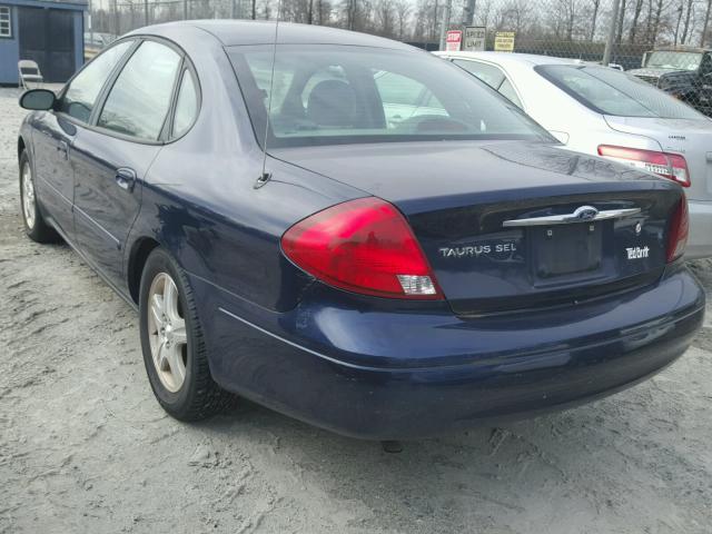 1FAFP56SX1G185152 - 2001 FORD TAURUS SEL BLUE photo 3