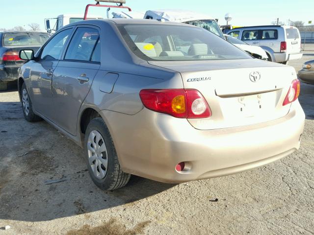 1NXBU4EEXAZ310669 - 2010 TOYOTA COROLLA BA GOLD photo 3