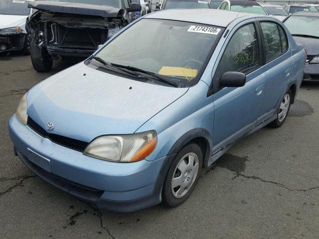 JTDBT123210132966 - 2001 TOYOTA ECHO BLUE photo 2