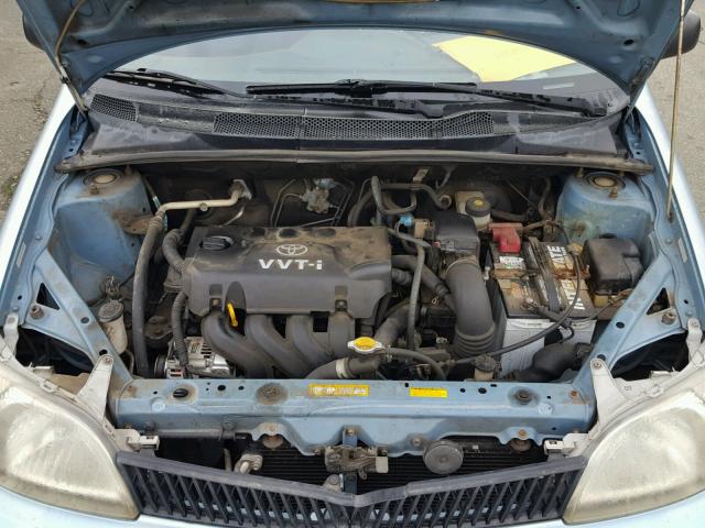 JTDBT123210132966 - 2001 TOYOTA ECHO BLUE photo 7