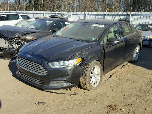 3FA6P0H71DR102507 - 2013 FORD FUSION SE BLACK photo 2